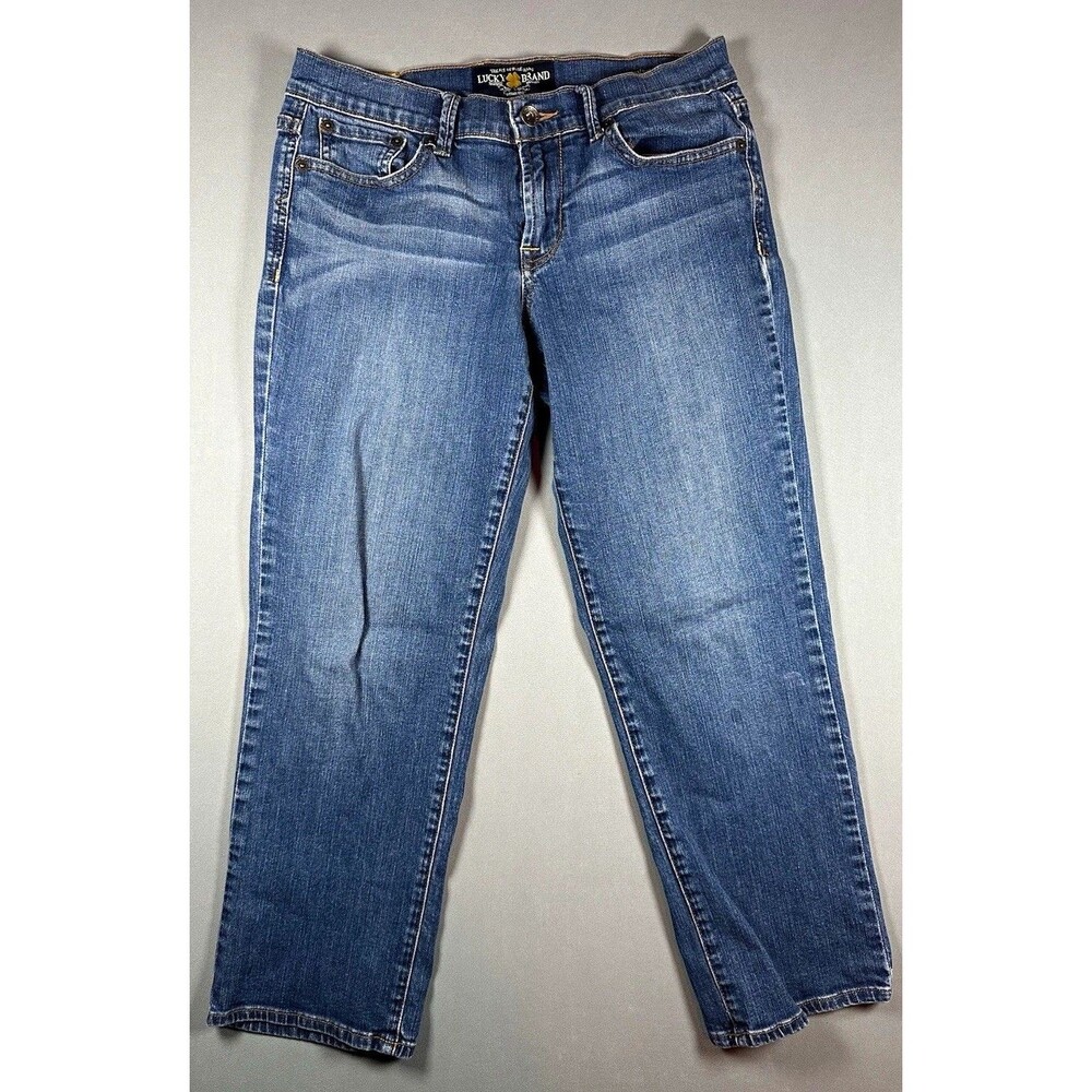 Lucky Brand Jeans Womens 4 27 Sweet N Crop Medium Wash Blue Denim